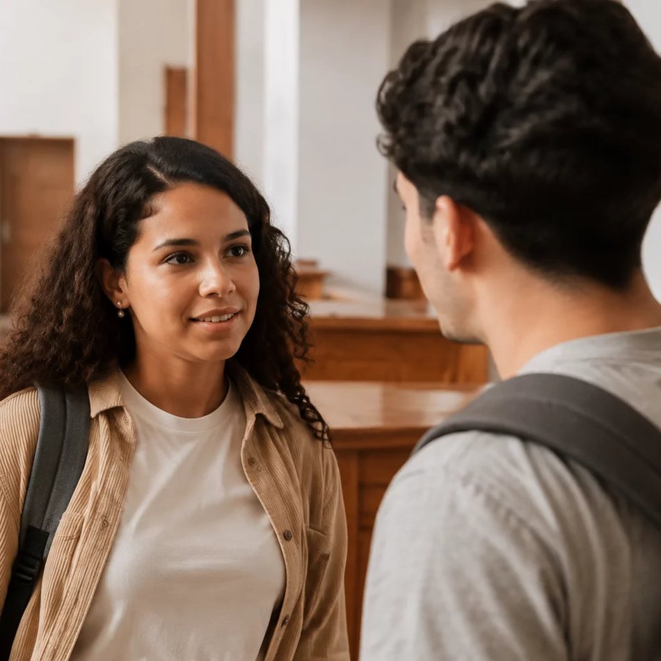 Time reunido em volta de folhas impressas com os itens da pauta do dia
